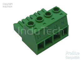 Connector  4-pos.  Female  Right Angle