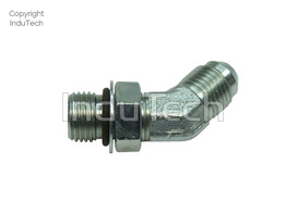 HM Fitting 135  met O-ring  M9/16  -18 JIC x M9/16  -18 UNF