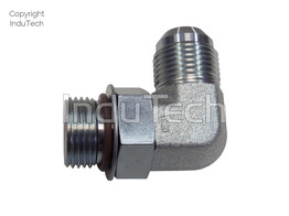 HM Fitting 90  met O-ring  M1-1/16-12 JIC x M1-1/16-12 UNF