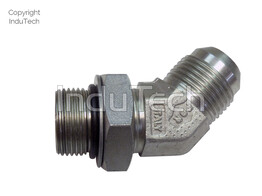 HM Fitting 135  met O-ring  M1-1/16-12 JIC x M1-1/16-12 UNF